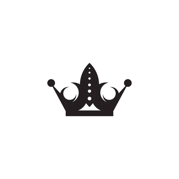 Modello di illustrazione vettoriale logo icona corona — Vettoriale Stock