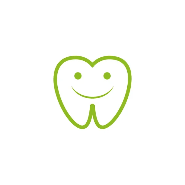 Dental care icon logo design vector illustration template — Stock Vector