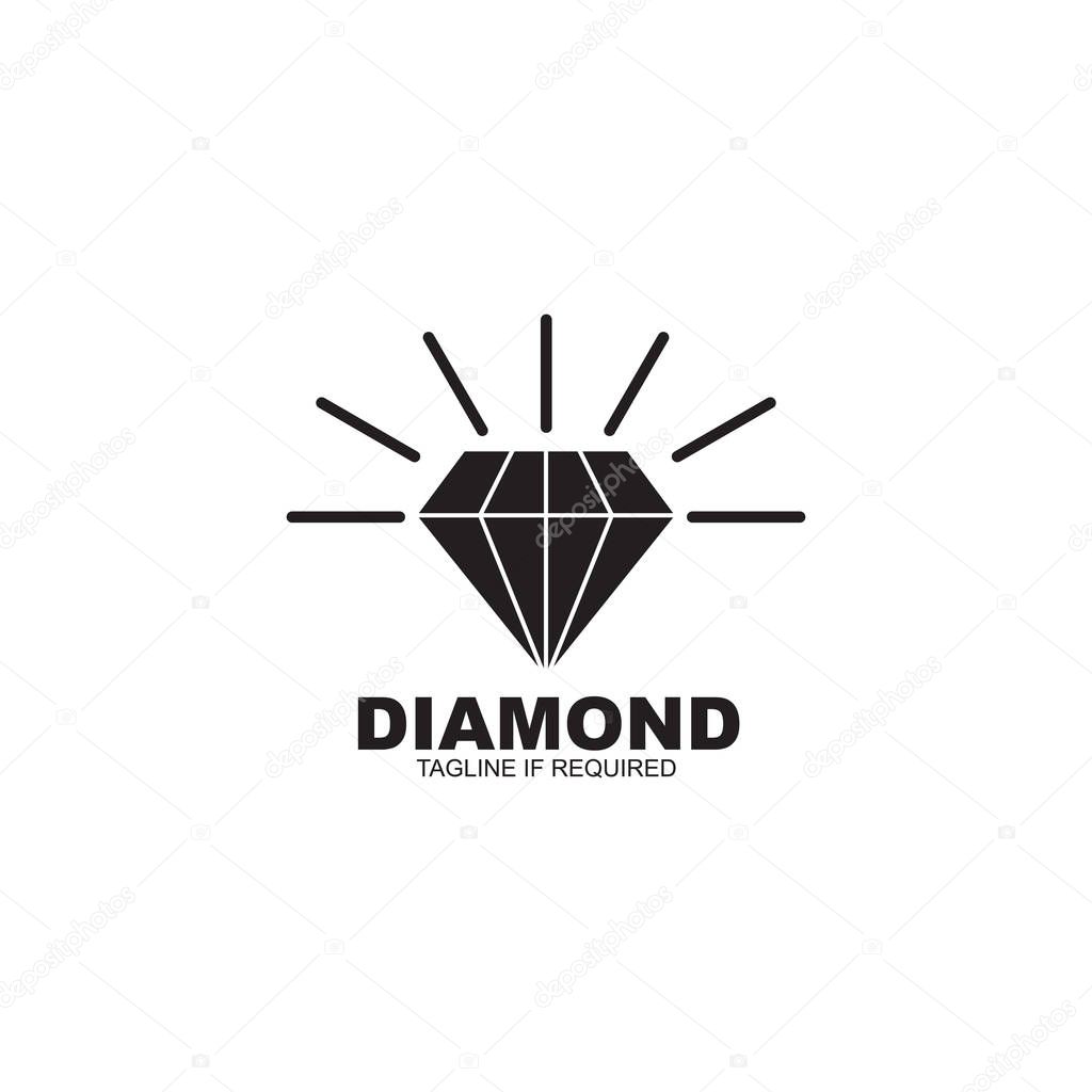 Diamond logo design vector template