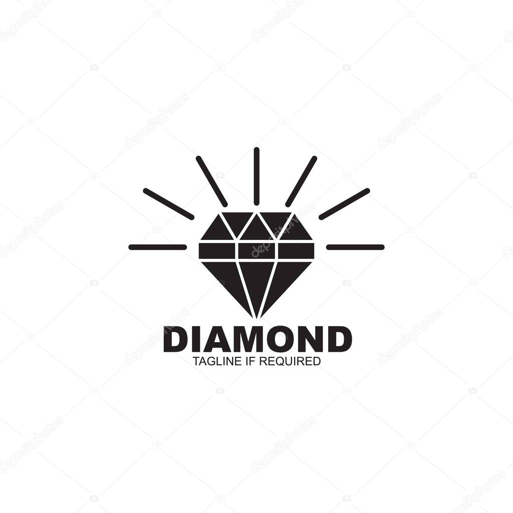 Diamond logo design vector template