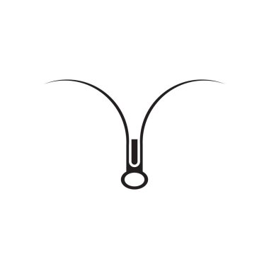 Terzi iş şablonu için fermuar logosu tasarımı