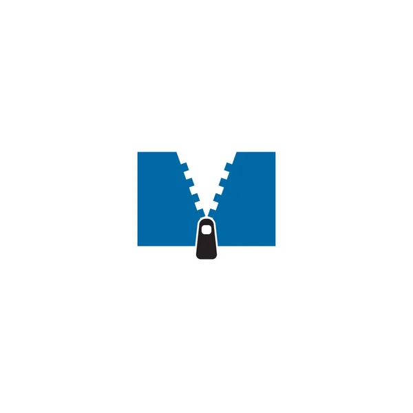 Zipper logotyp ikon design för skräddarsy affärsmallen — Stock vektor