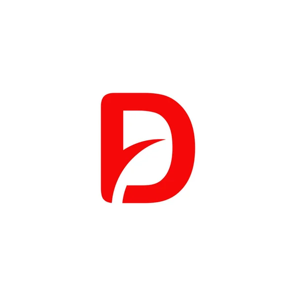 D letter eerste logo ontwerp vector template — Stockvector