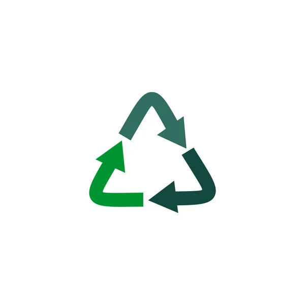 Recycling-Pfeil Logo Design Vektor-Vorlage — Stockvektor