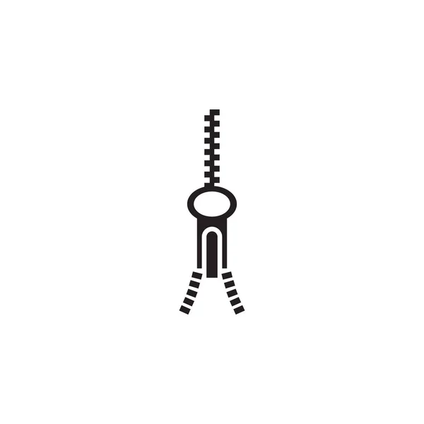 Design de ícone de logotipo de zíper para modelo de negócio sob medida — Vetor de Stock