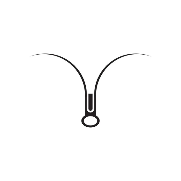 Zipper logo icon design for tailor business template — Stock Vector