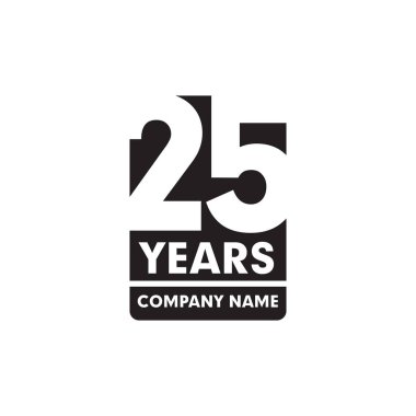 25. yıl dönümü amblem logosu tasarımı