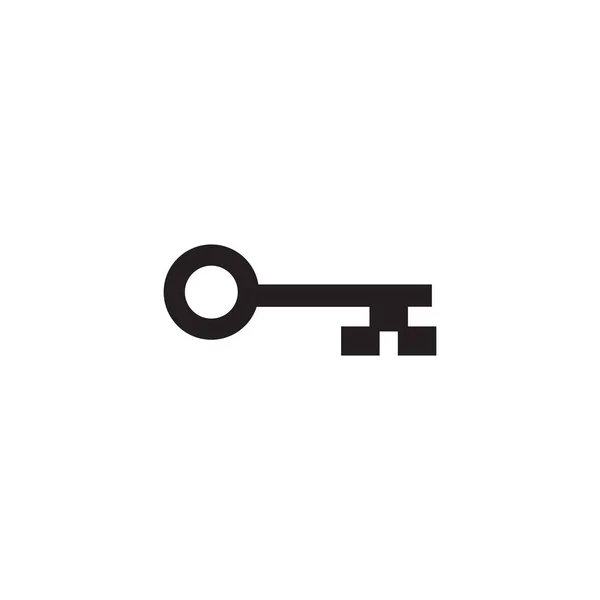 Modèle vectoriel de conception d'icône de logo clé simple — Image vectorielle