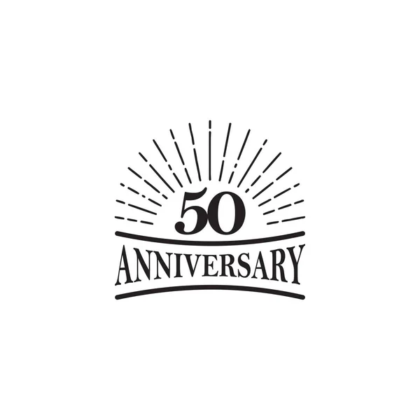 Πρότυπο σχεδίασης λογότυπου επετείου 50 ετών — Διανυσματικό Αρχείο