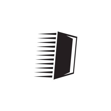 Kapı logosu tasarım vektör şablonu