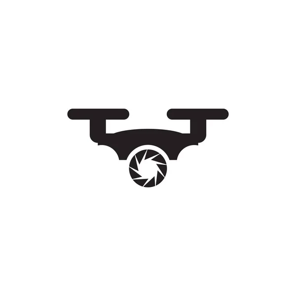 Векторный шаблон логотипа дрона — стоковый вектор
