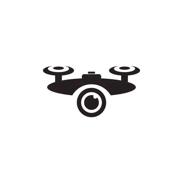 Modèle vectoriel de conception de logo d'icône de drone — Image vectorielle