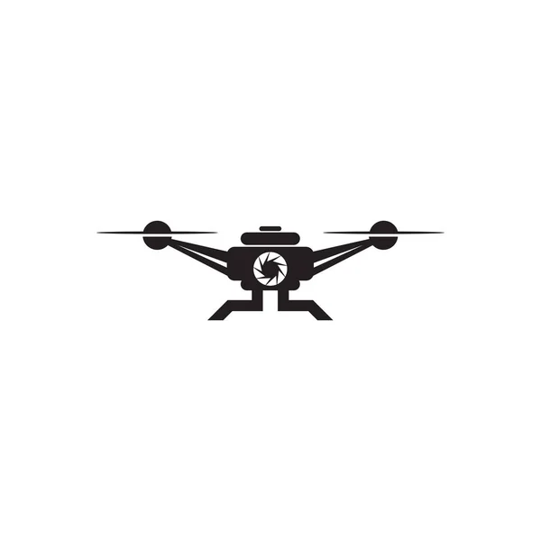 Векторный шаблон логотипа дрона — стоковый вектор