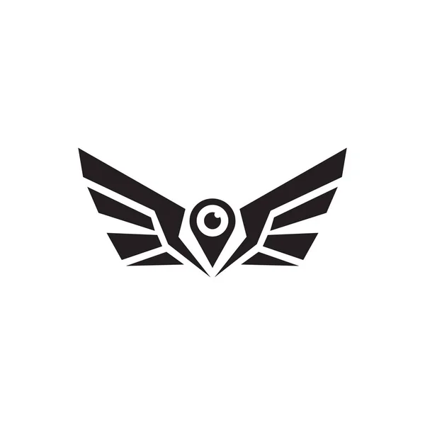Drone ikon logotyp design vektor mall — Stock vektor