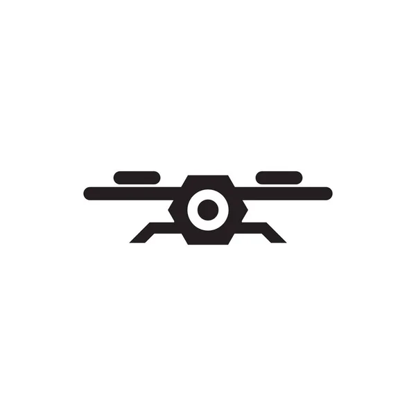 Drone icono logotipo diseño vector plantilla — Archivo Imágenes Vectoriales