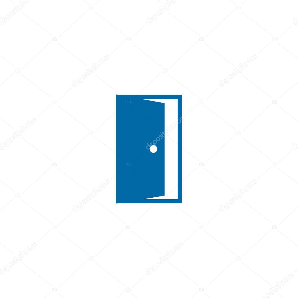 Door logo design vector template