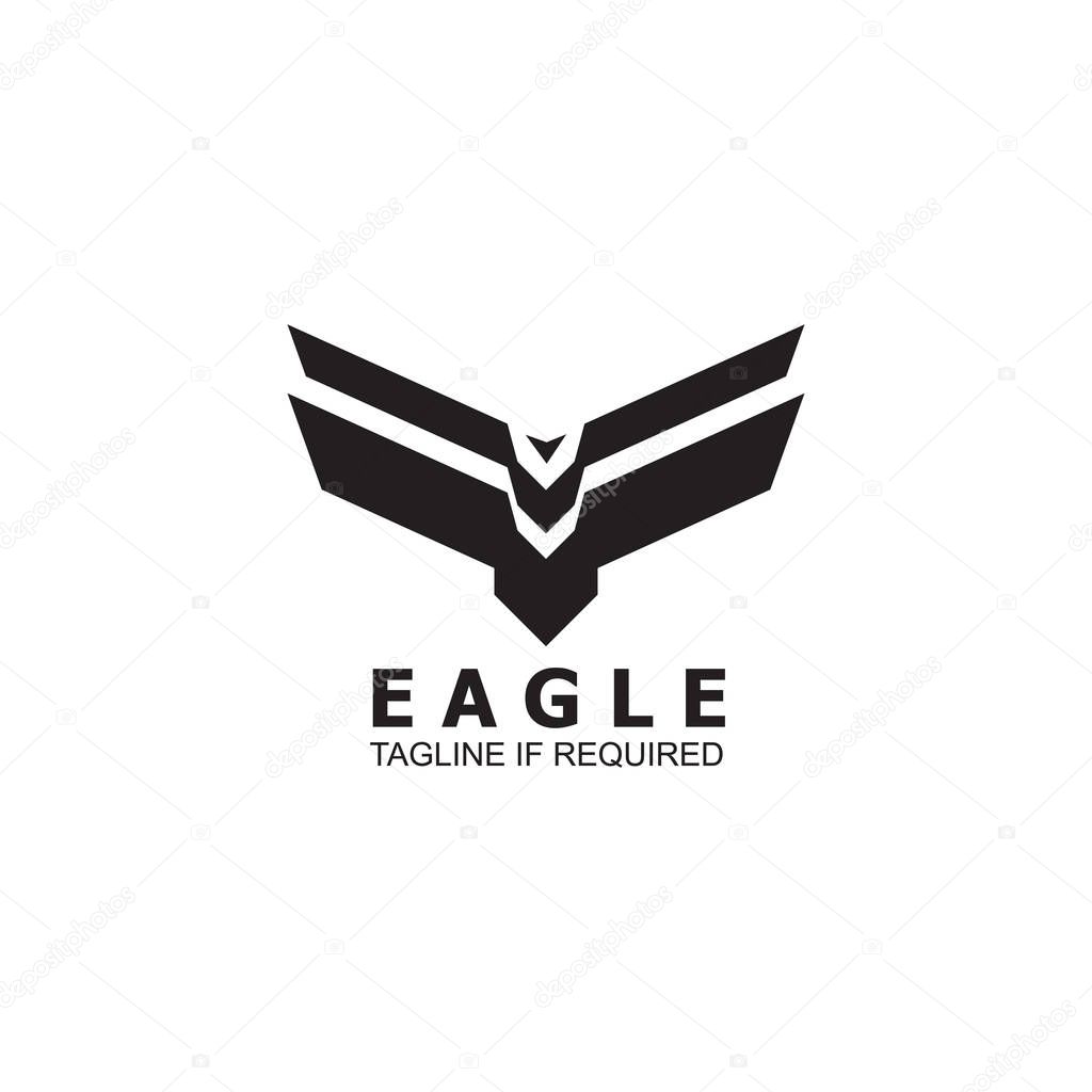 Eagle bird logo icon design vector template