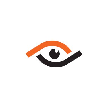Göz logosu tasarım vektörü şablonu