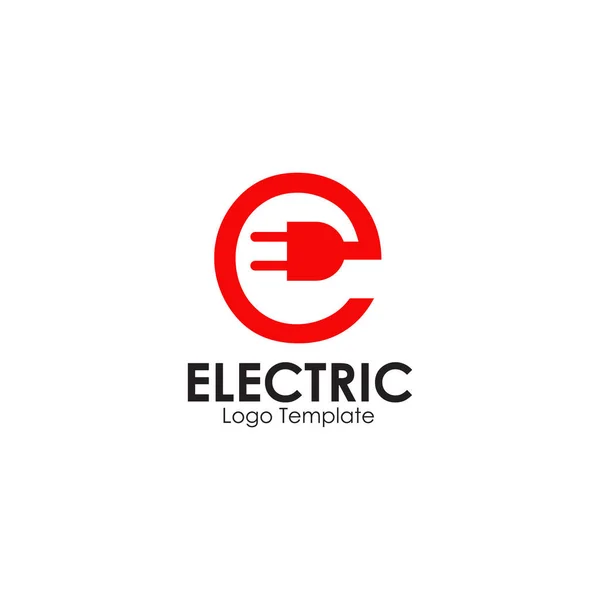 Logo tasarım şablonundaki elektrik prizi