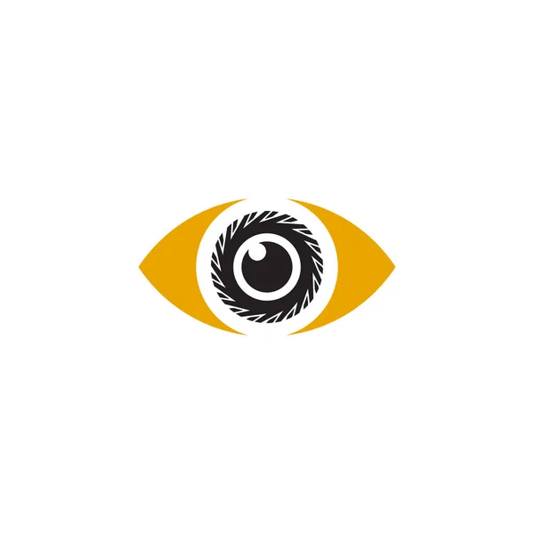 Modelo de vetor de design de ícone de logotipo de olho — Vetor de Stock