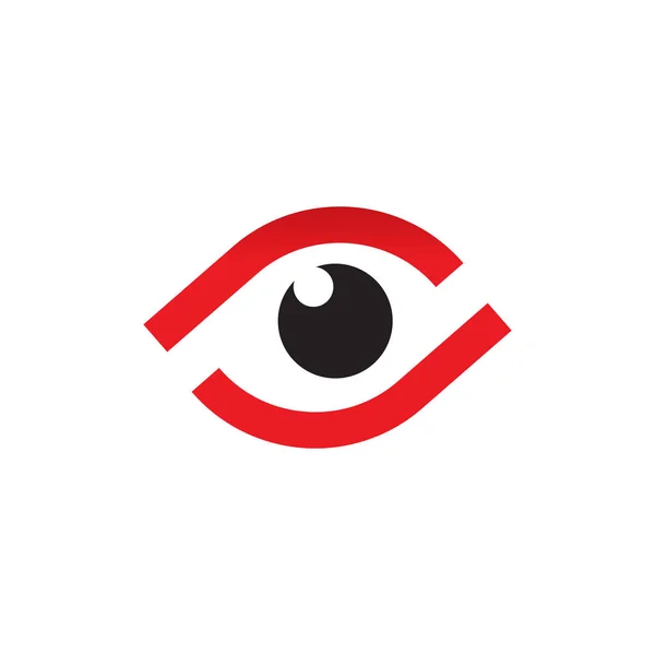 Vectorsjabloon voor ooglogo — Stockvector