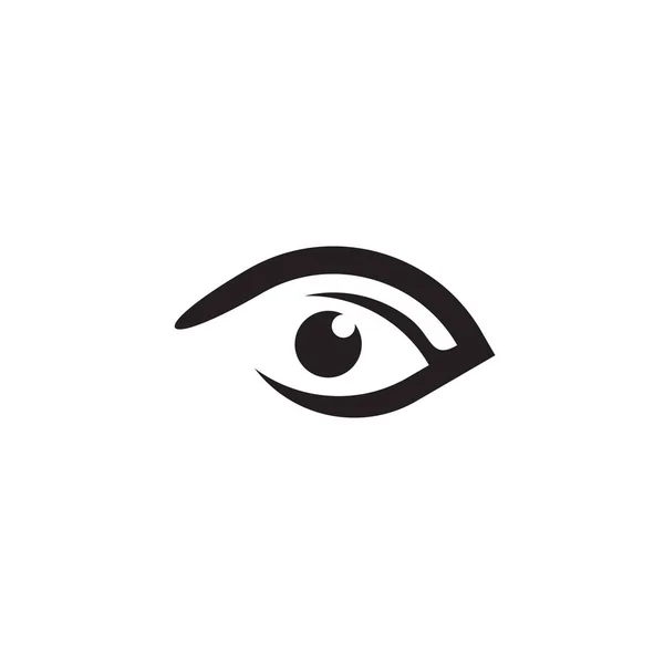 Modelo de vetor de design de ícone de logotipo de olho — Vetor de Stock