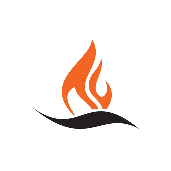 Fire logo icon design vector template — 스톡 벡터