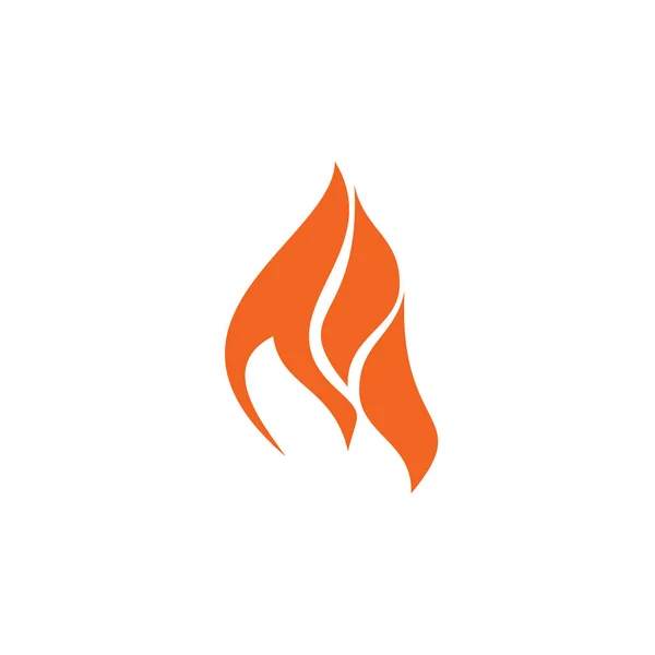 Tűz láng ikon logó tervezés vektor sablon — Stock Vector