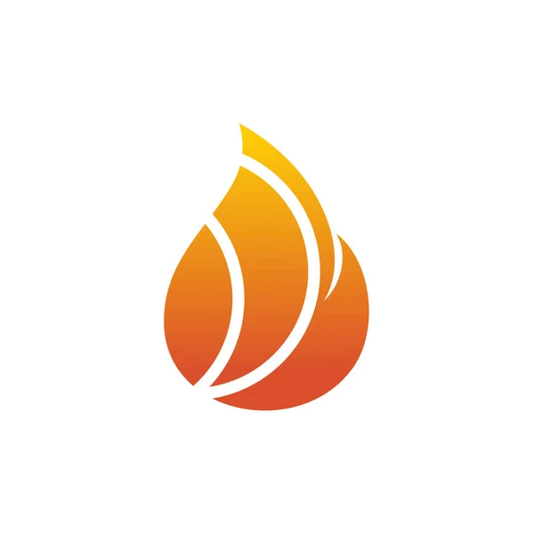 Fire logo icon design vector template — Stock Vector