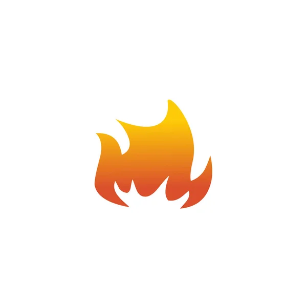 Fire flame icon logo design vector template — Stock Vector