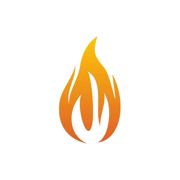 Fire logo icon design vector template — 스톡 벡터