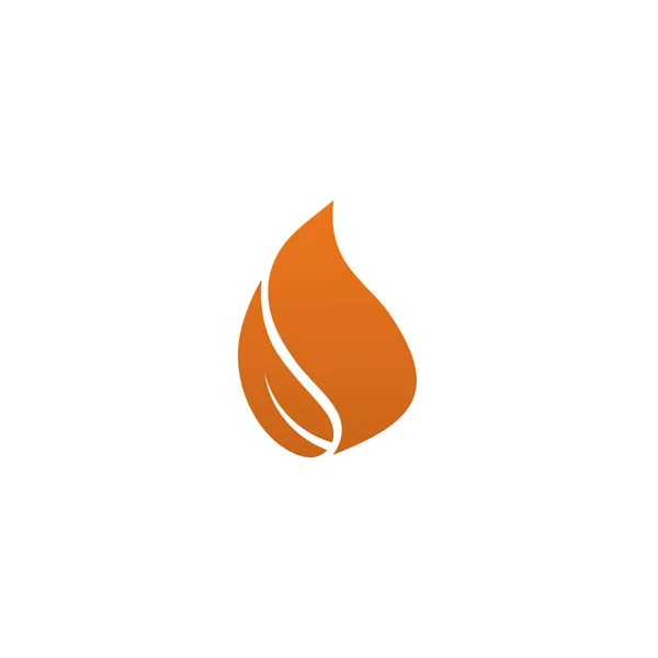 Fiamma fuoco icona logo modello vettoriale di progettazione — Vettoriale Stock