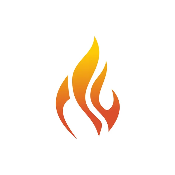 Modelo de vetor de design de ícone de logotipo de fogo — Vetor de Stock