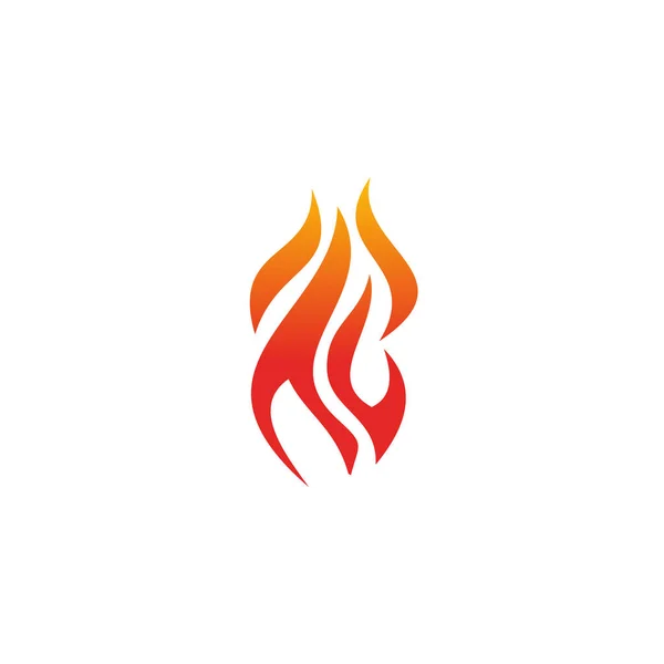 Fire flame icon logo design vector template — ストックベクタ