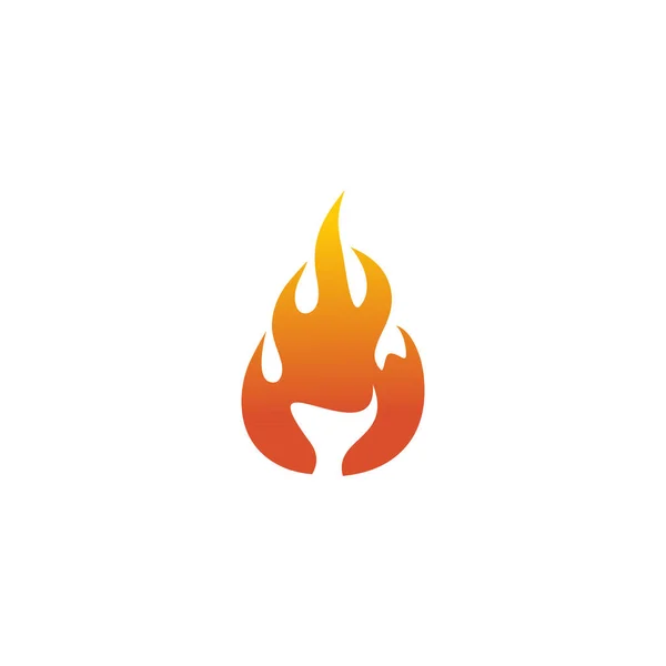 Fire flame icon logo design vector template — ストックベクタ