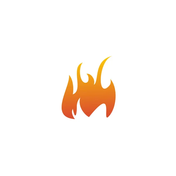 Fire flame icon logo design vector template — Stock Vector