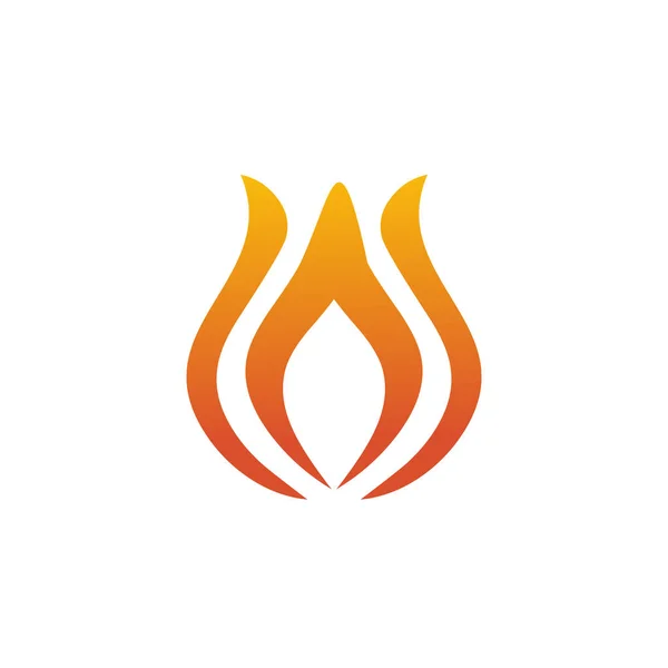 Fire logo icon design vector template — 스톡 벡터