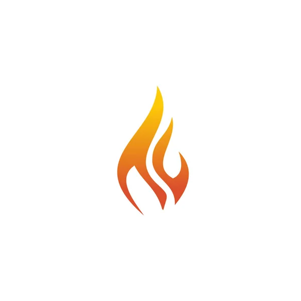 Tembakkan templat desain logo ikon nyala - Stok Vektor