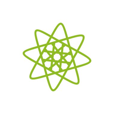 Çiçek simgesi logo tasarım vektör şablonu