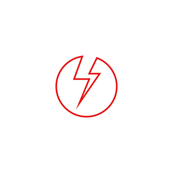 Blitz elektrische Symbol Logo Design-Vorlage — Stockvektor