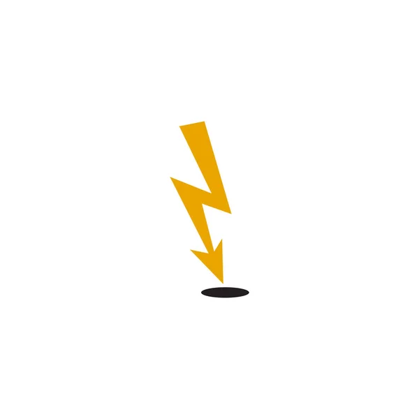 Flash icono eléctrico logotipo diseño plantilla — Vector de stock