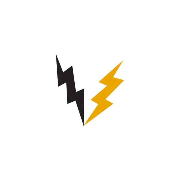 Flash electric icon logo design template — Stock Vector