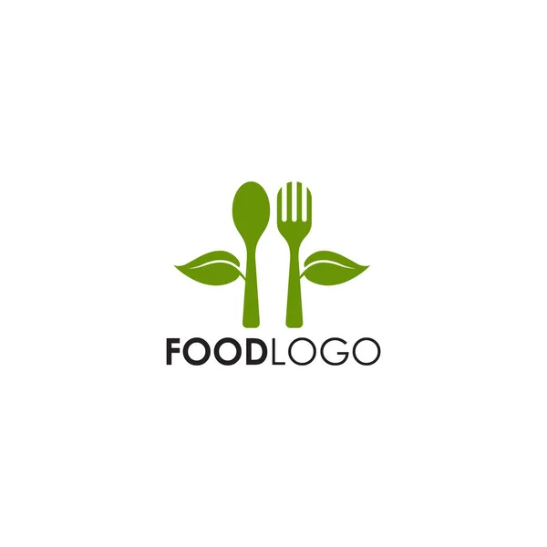 Gıda logosu tasarım vektör şablonu — Stok Vektör