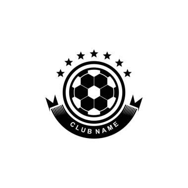 Futbol amblemi logo tasarım şablonu