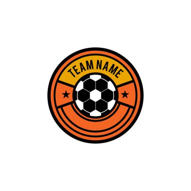 Futbol amblemi logo tasarım şablonu