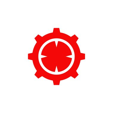 Endüstriyel şirket için ikon logosu tasarımı