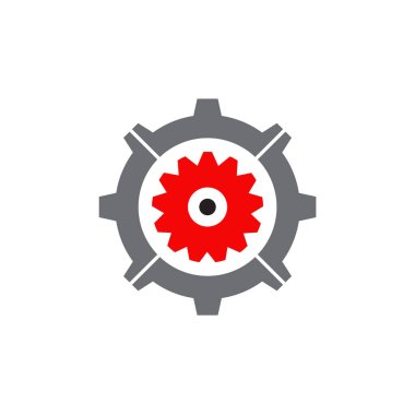 Endüstriyel şirket için ikon logosu tasarımı