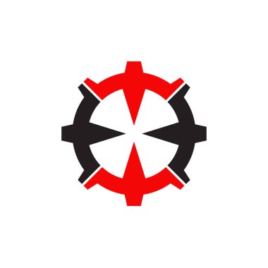 Endüstriyel şirket için ikon logosu tasarımı