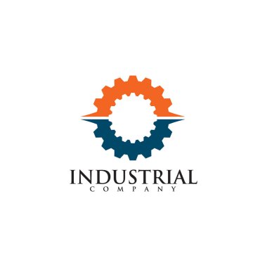 Endüstriyel şirket için ikon logosu tasarımı