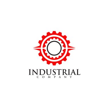 Endüstriyel şirket için ikon logosu tasarımı